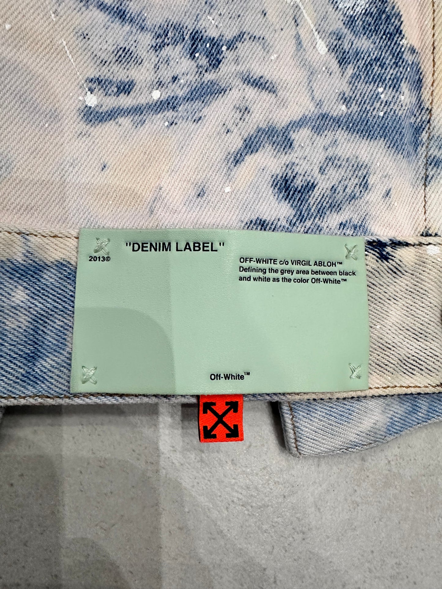 Giacca in jeans denim OFF WHITE