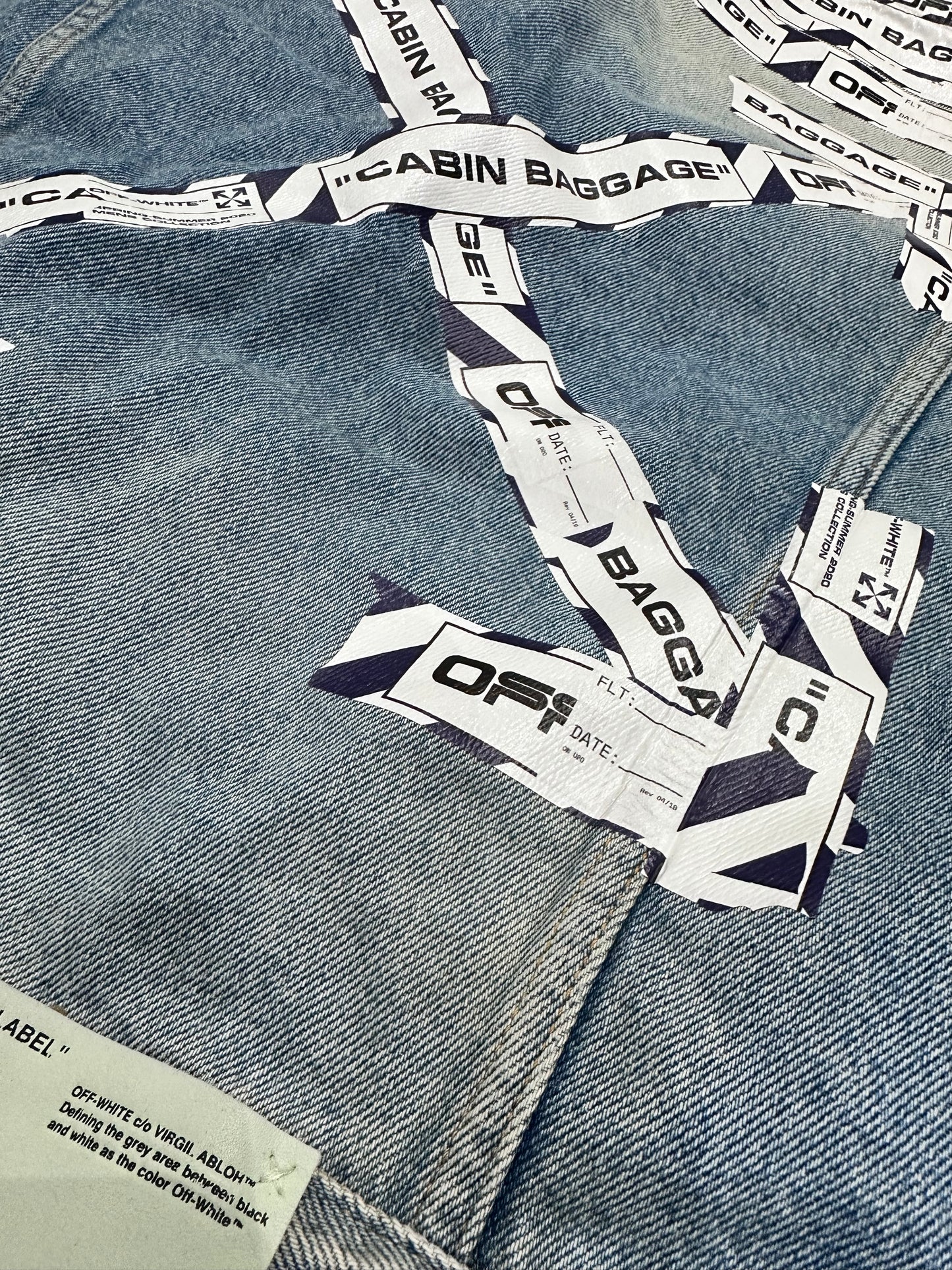 Giacca in jeans denim OFF WHITE
