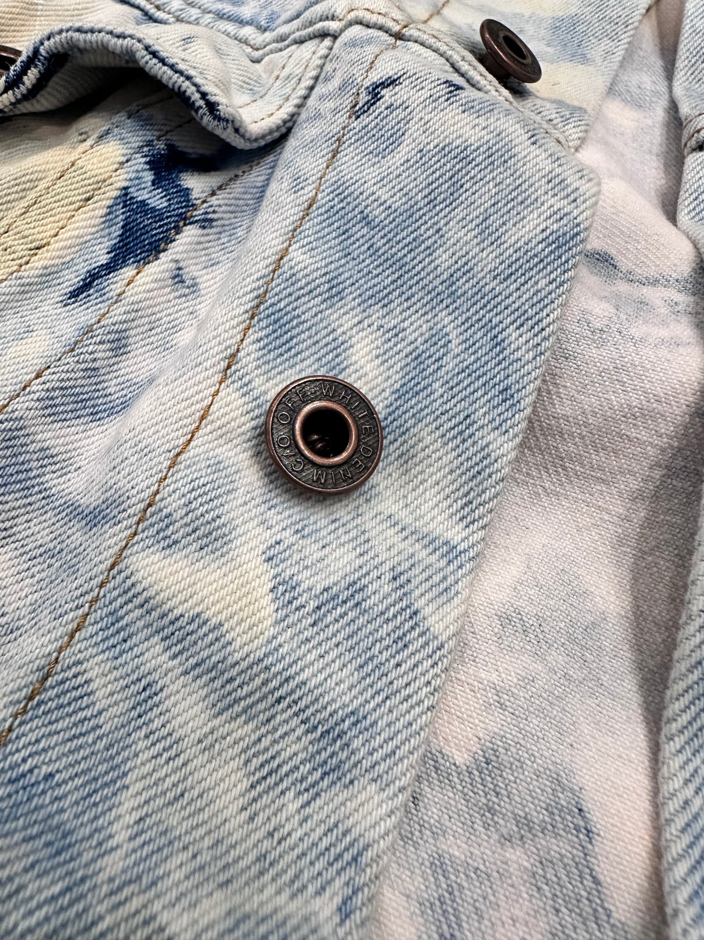Giacca in jeans denim OFF WHITE