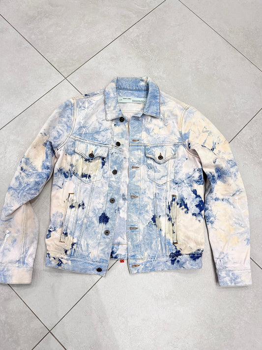 Giacca in jeans denim OFF WHITE