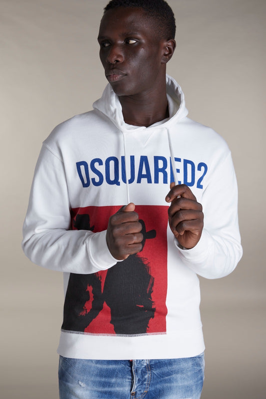 Felpa con cappuccio dsquared2