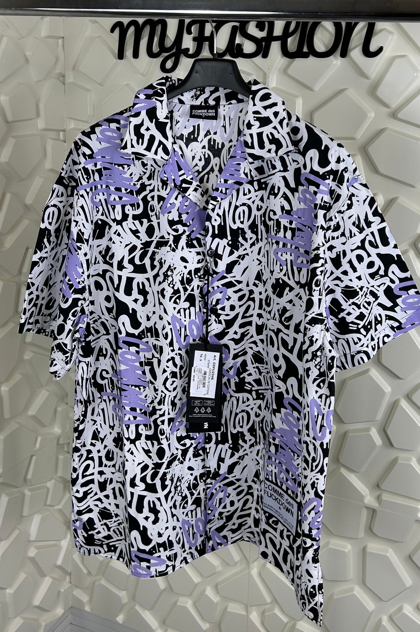 Comme des fuckdown camicia