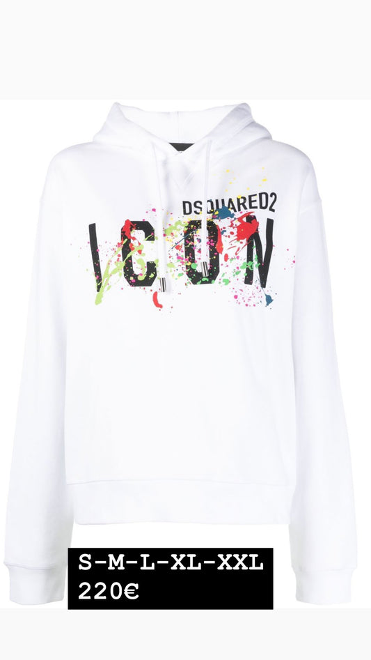 Felpa dsquared con cappuccio