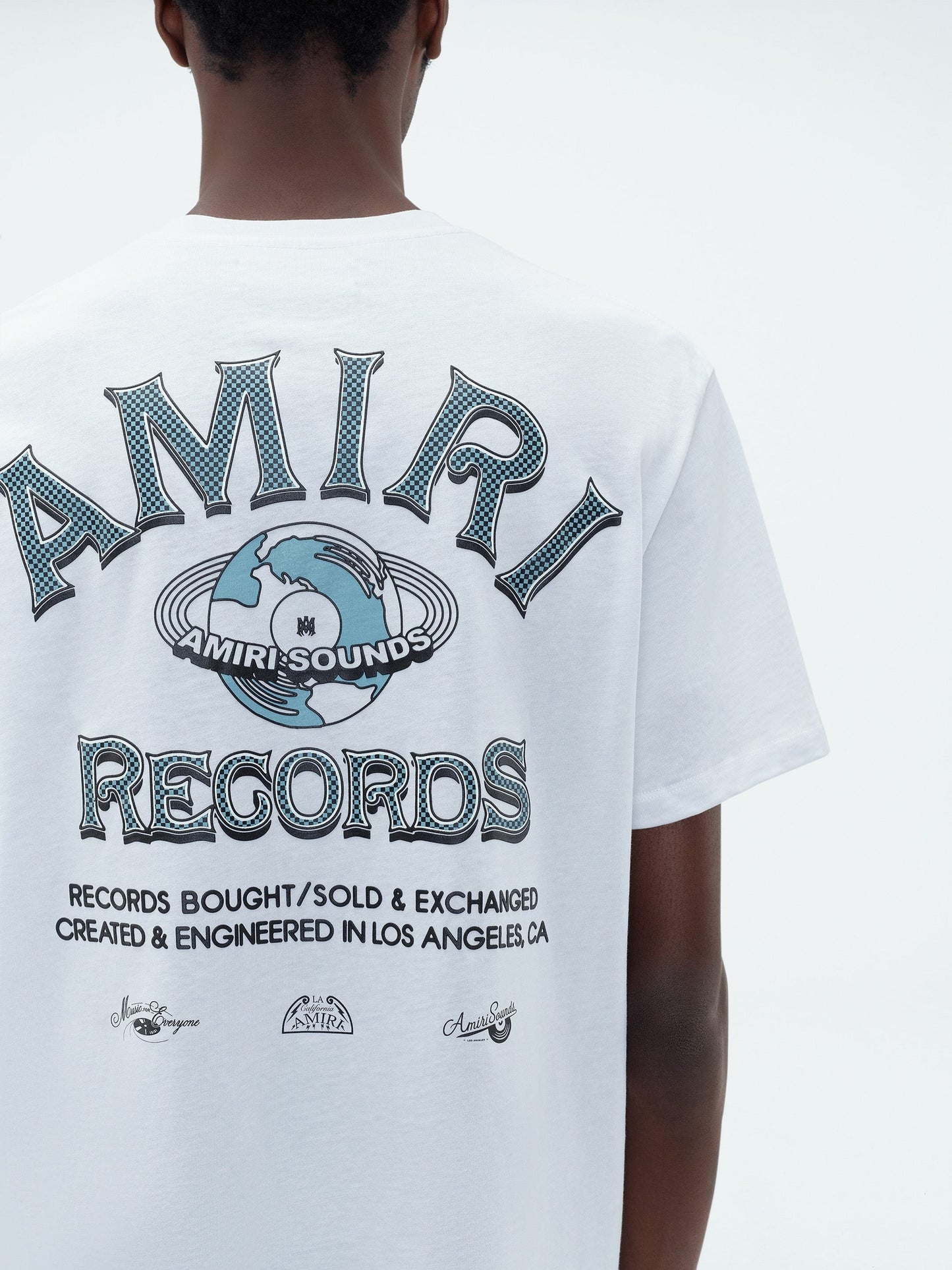 T shirt amiri logo fronte retro