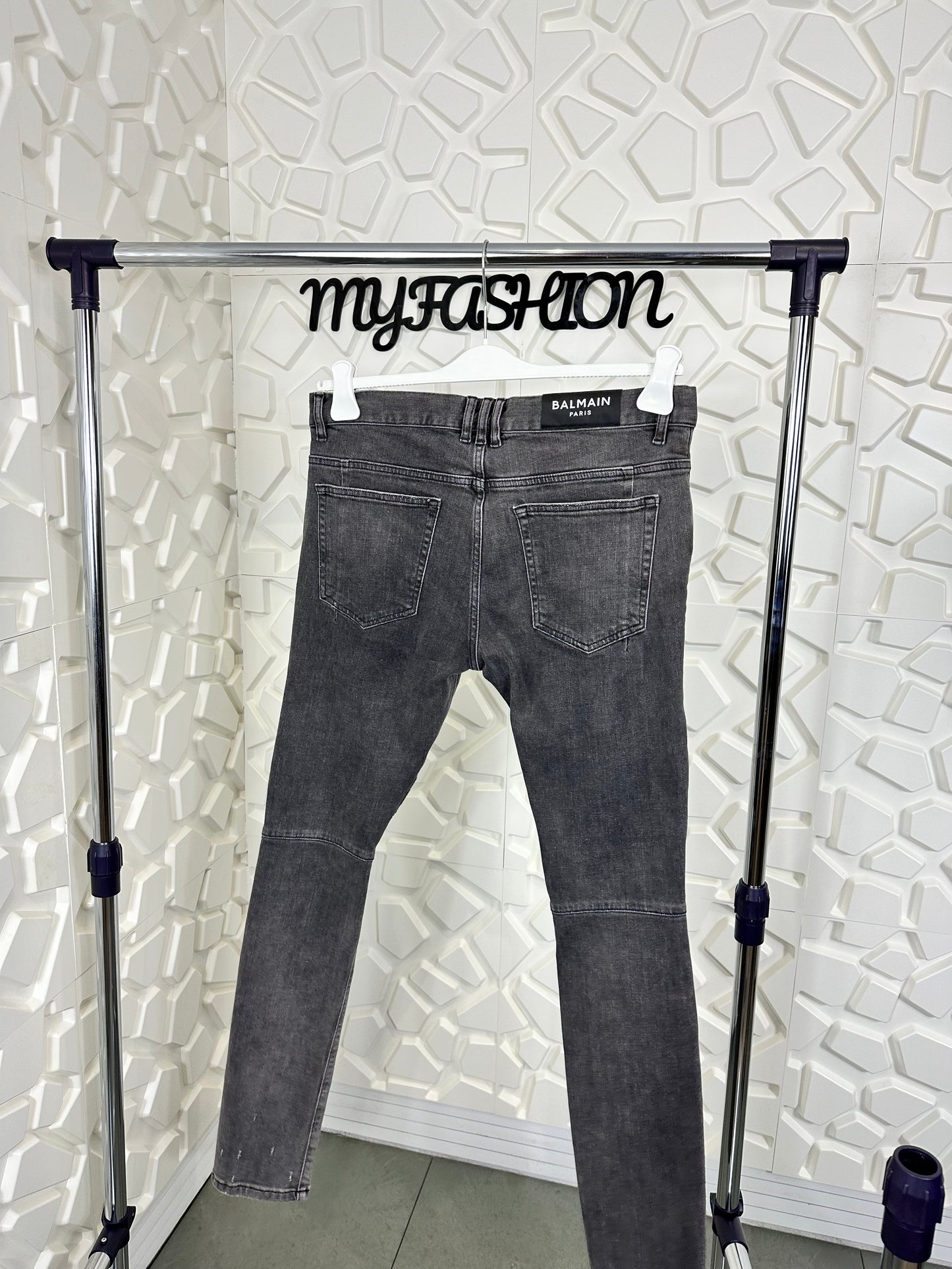 Jeans balmain grigio