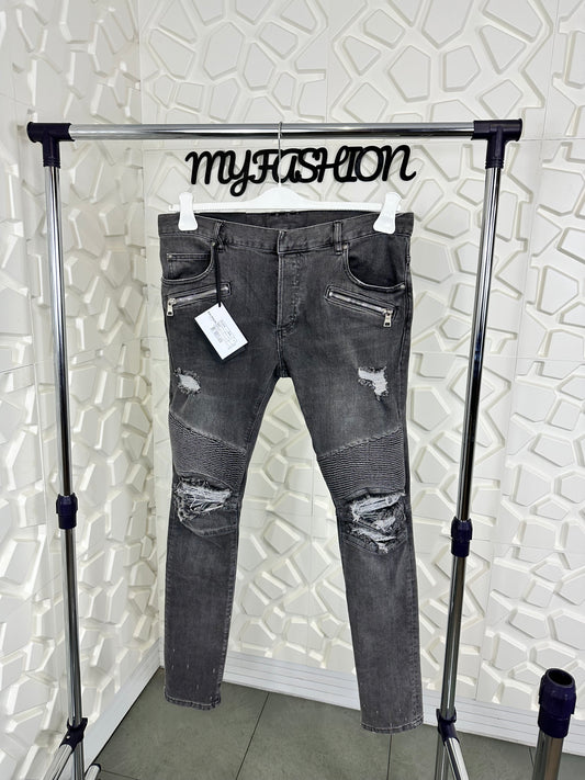 Jeans balmain grigio