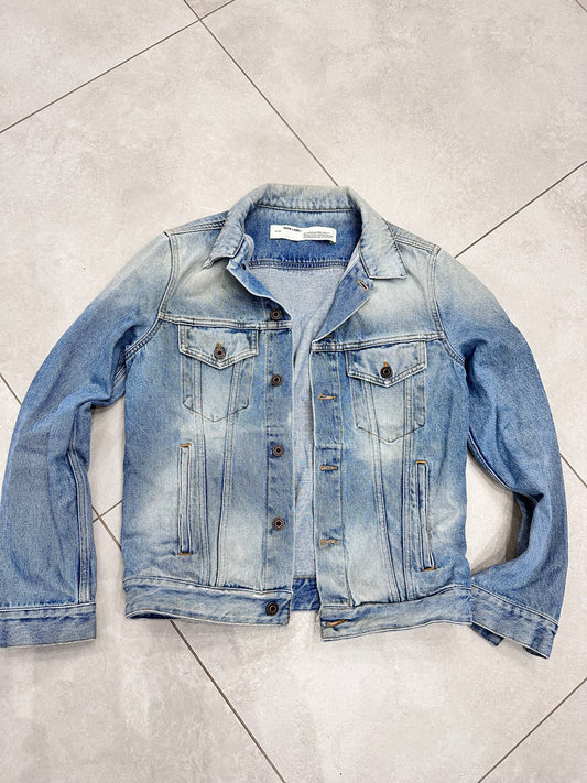 Giacca in jeans denim OFF WHITE